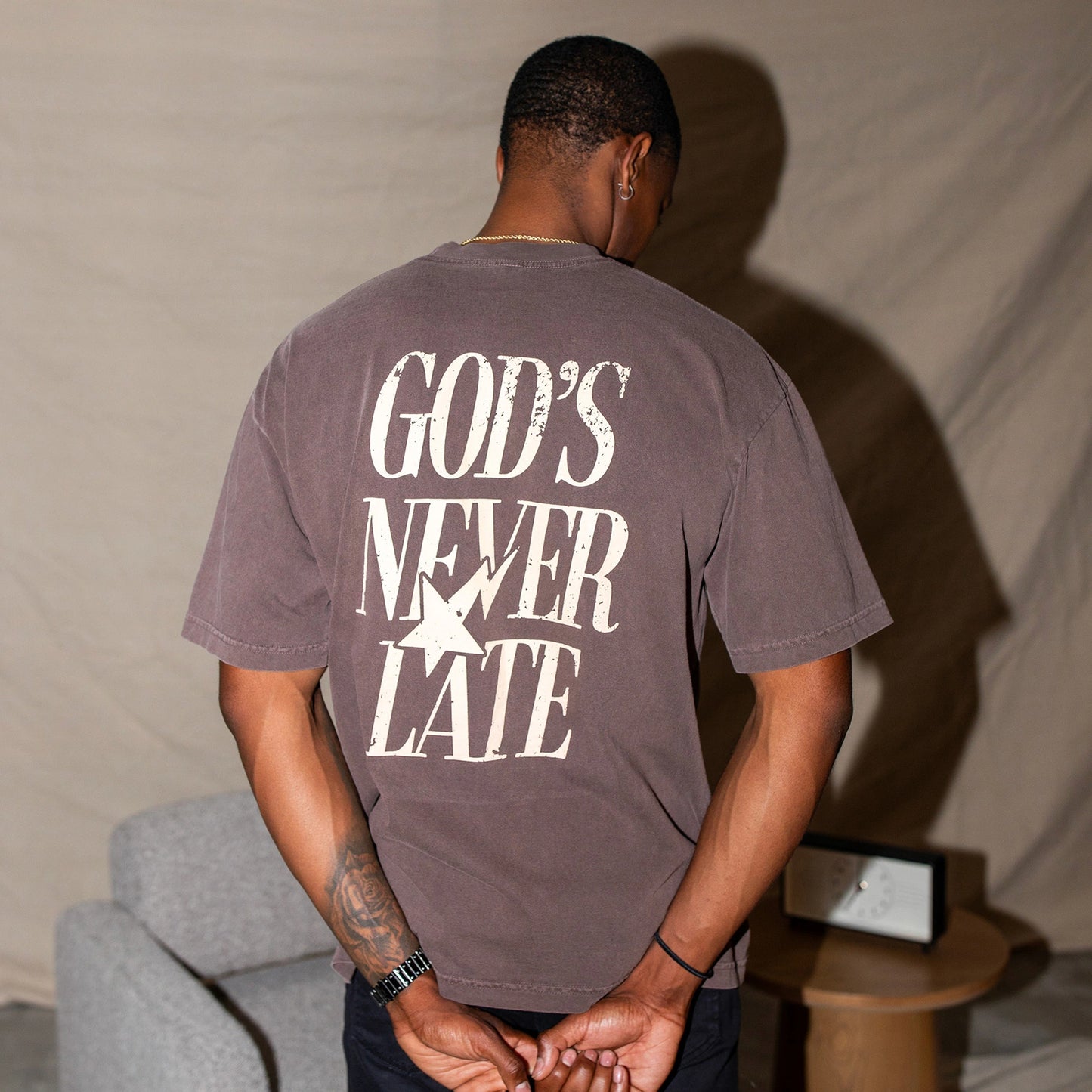 God's Never Late Tee