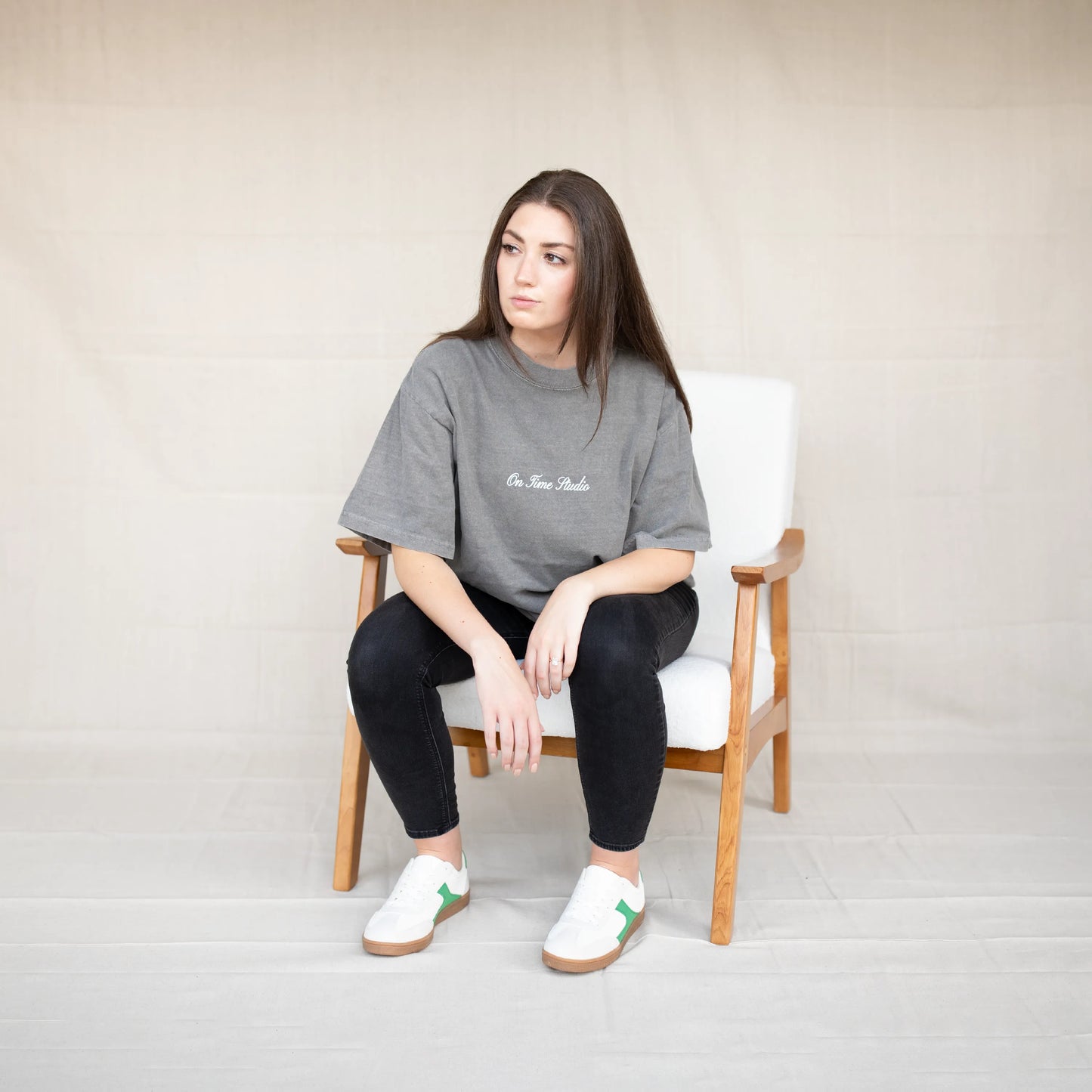 OTS SCRIPT TEE - CEMENT